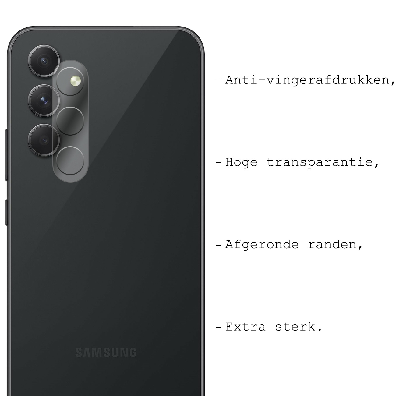 BASEY. Screenprotector Geschikt voor Samsung A14 Camera Screenprotector Tempered Glass Beschermglas Camera - Screenprotector Geschikt voor Samsung Galaxy A14 Camera Screen Protector - 3 Stuks