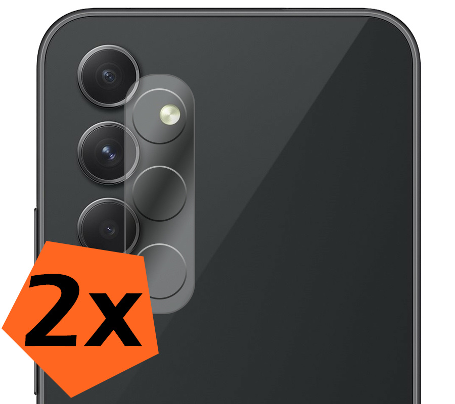 Nomfy Screenprotector Geschikt voor Samsung A14 Camera Screen Protector Beschermglas - Screenprotector Geschikt voor Samsung Galaxy A14 Camera Screenprotector Tempered Glass - 2 PACK