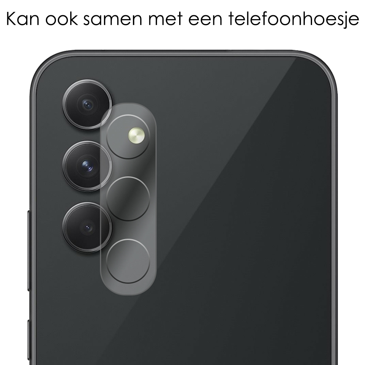 NoXx Screenprotector Geschikt voor Samsung A34 Camera Screenprotector Gehard Glas - Screenprotector Geschikt voor Samsung Galaxy A34 Screenprotector Camera Tempered Glass - 3x