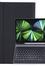 NoXx NoXx iPad Pro 11 inch (2022) Toetsenbordhoes Met Screenprotector - Zwart