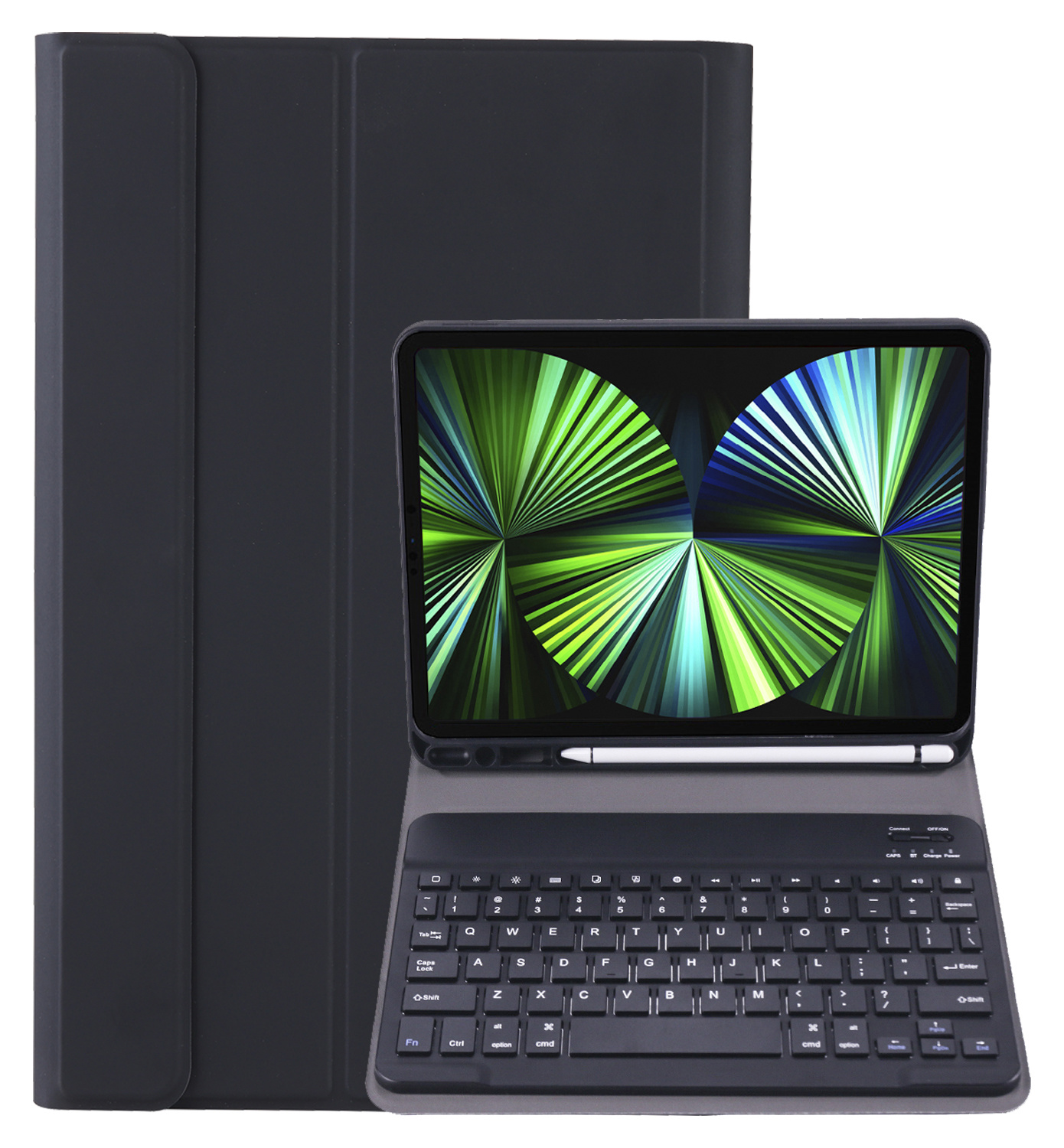 NoXx NoXx iPad Pro 11 inch (2022) Toetsenbordhoes Met Screenprotector - Zwart