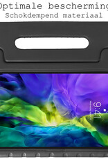 BASEY. BASEY. iPad Pro 11 inch (2020) Kinderhoes Met 2x Screenprotector - Zwart