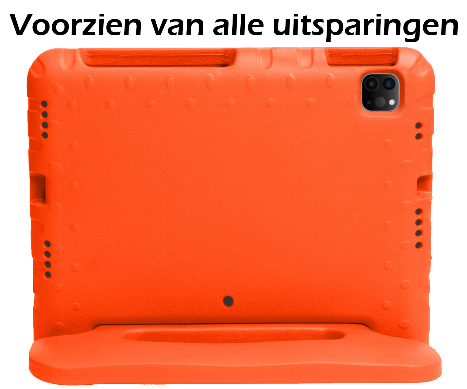 Nomfy Nomfy iPad Pro 11 inch (2021) Kinderhoes Met 2x Screenprotector - Oranje