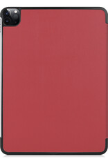 BASEY. BASEY. iPad Pro 11 inch (2022) Hoesje Met Screenprotector - Donkerrood