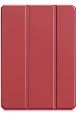 BASEY. BASEY. iPad Pro 11 inch (2022) Hoesje Met Screenprotector - Donkerrood