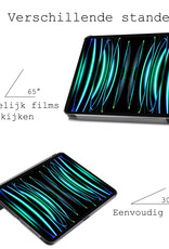 BASEY. BASEY. iPad Pro 11 inch (2022) Hoesje Met Screenprotector - Goud