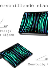 BASEY. BASEY. iPad Pro 11 inch (2022) Hoesje Met Screenprotector - Wit