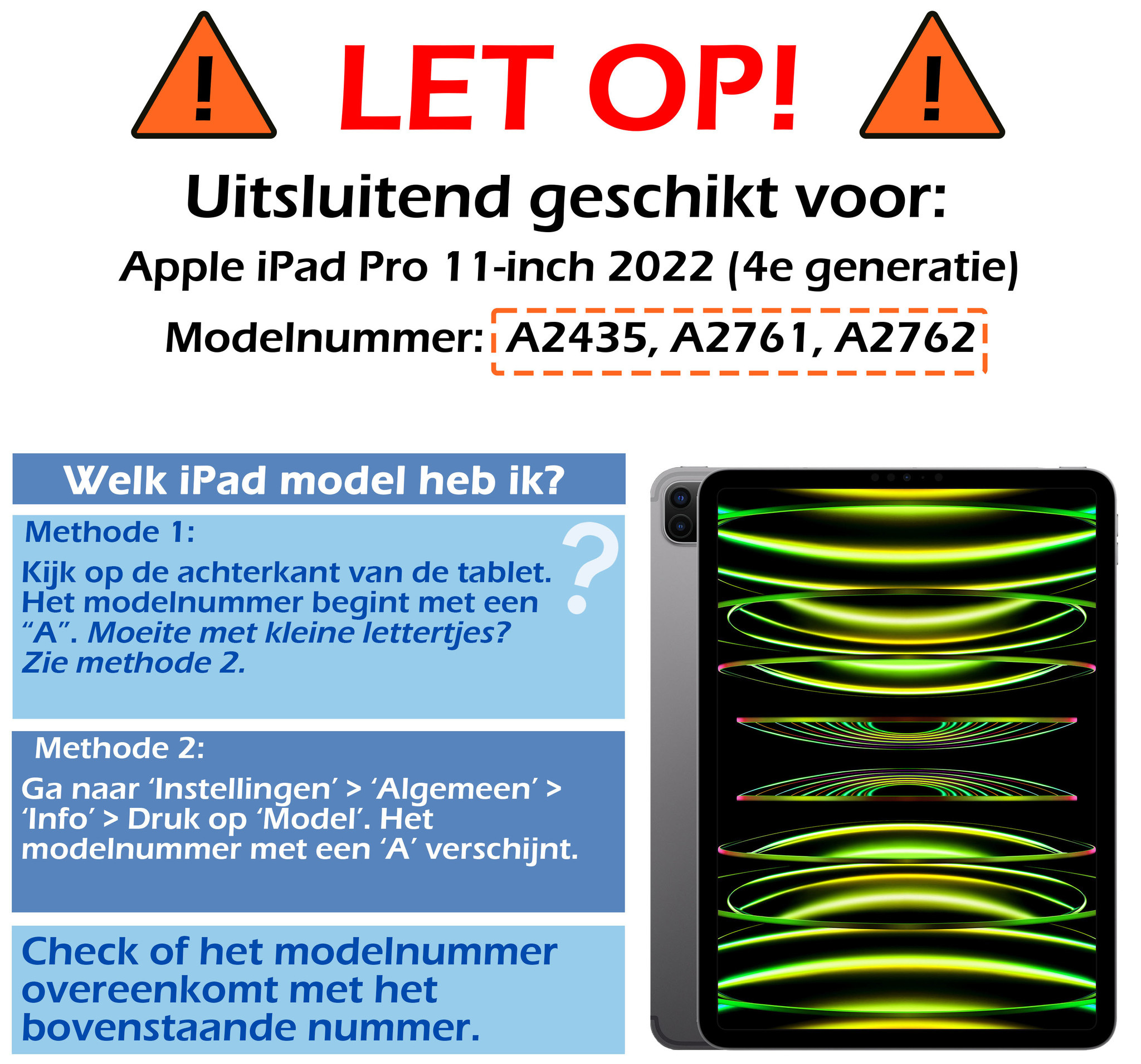 Nomfy Nomfy iPad Pro 11 inch (2022) Hoesje Met Screenprotector - Donkerrood