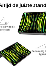 Nomfy Nomfy iPad Pro 11 inch (2022) Hoesje Met Screenprotector - Donkerrood