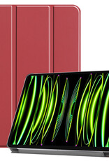 Nomfy Nomfy iPad Pro 11 inch (2022) Hoesje Met Screenprotector - Donkerrood