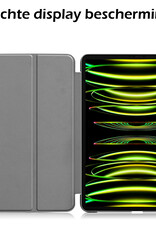 Nomfy Nomfy iPad Pro 11 inch (2022) Hoesje Met Screenprotector - Donkerrood