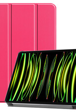 Nomfy Nomfy iPad Pro 11 inch (2022) Hoesje Met Screenprotector - Donkerroze