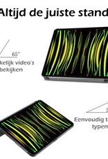 Nomfy Nomfy iPad Pro 11 inch (2022) Hoesje Met Screenprotector - Goud