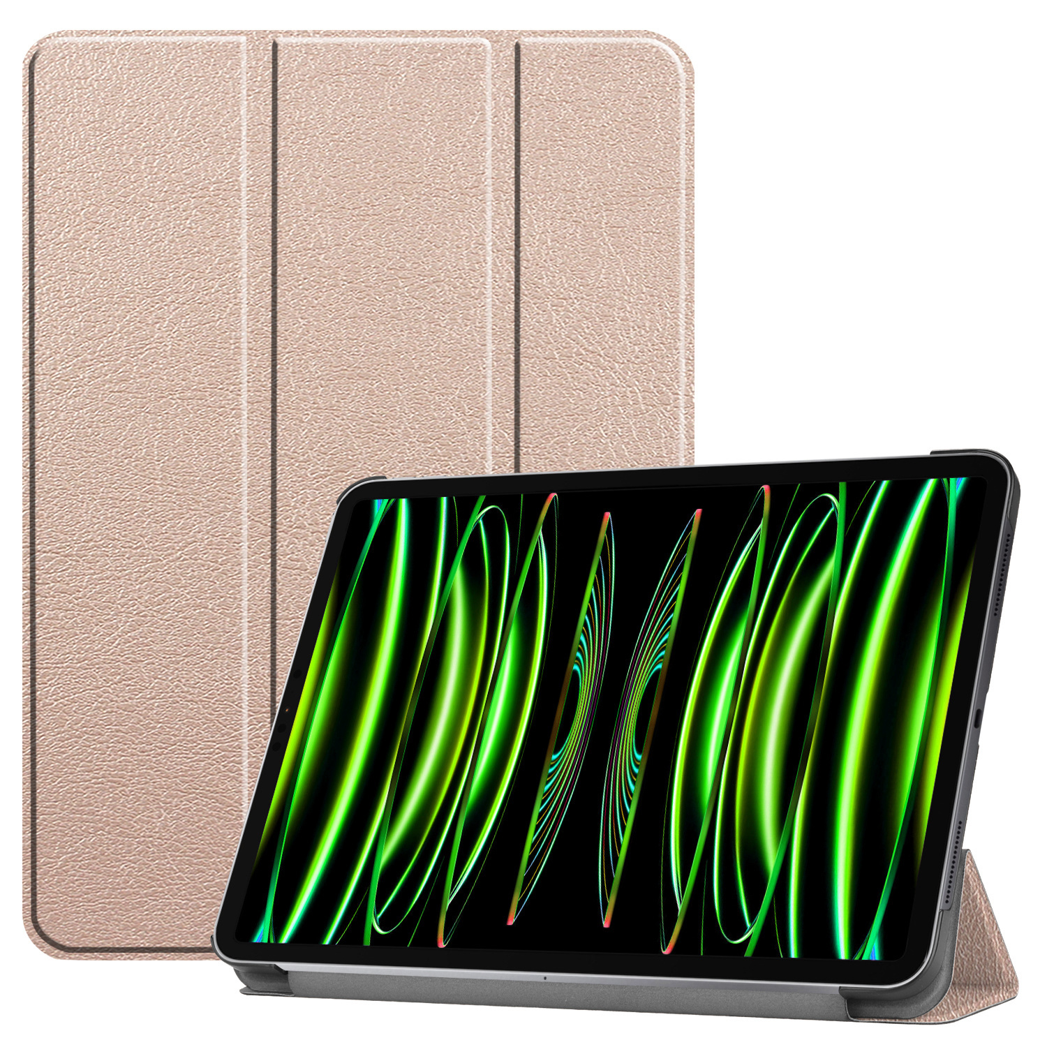 Nomfy Nomfy iPad Pro 11 inch (2022) Hoesje Met Screenprotector - Goud