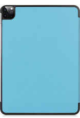 NoXx NoXx iPad Pro 11 inch (2021) Hoesje Met Apple Pencilhouder En Screenprotector - Lichtblauw