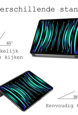 BASEY. BASEY. iPad Pro 12.9 inch (2022) Hoesje Met Screenprotector - Grijs