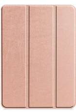 BASEY. BASEY. iPad Pro 12.9 inch (2022) Hoesje Met Screenprotector - Rose Goud