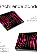 NoXx NoXx iPad Pro 12.9 inch (2022) Hoesje Met Screenprotector - Grijs