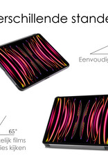 NoXx NoXx iPad Pro 12.9 inch (2022) Hoesje Met Screenprotector - Rood