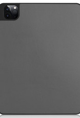 NoXx NoXx iPad Pro 12.9 inch (2022) Hoesje Met Apple Pencilhouder Met Screenprotector - Grijs