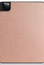 NoXx NoXx iPad Pro 12.9 inch (2022) Hoesje Met Apple Pencilhouder Met Screenprotector - Rose Goud