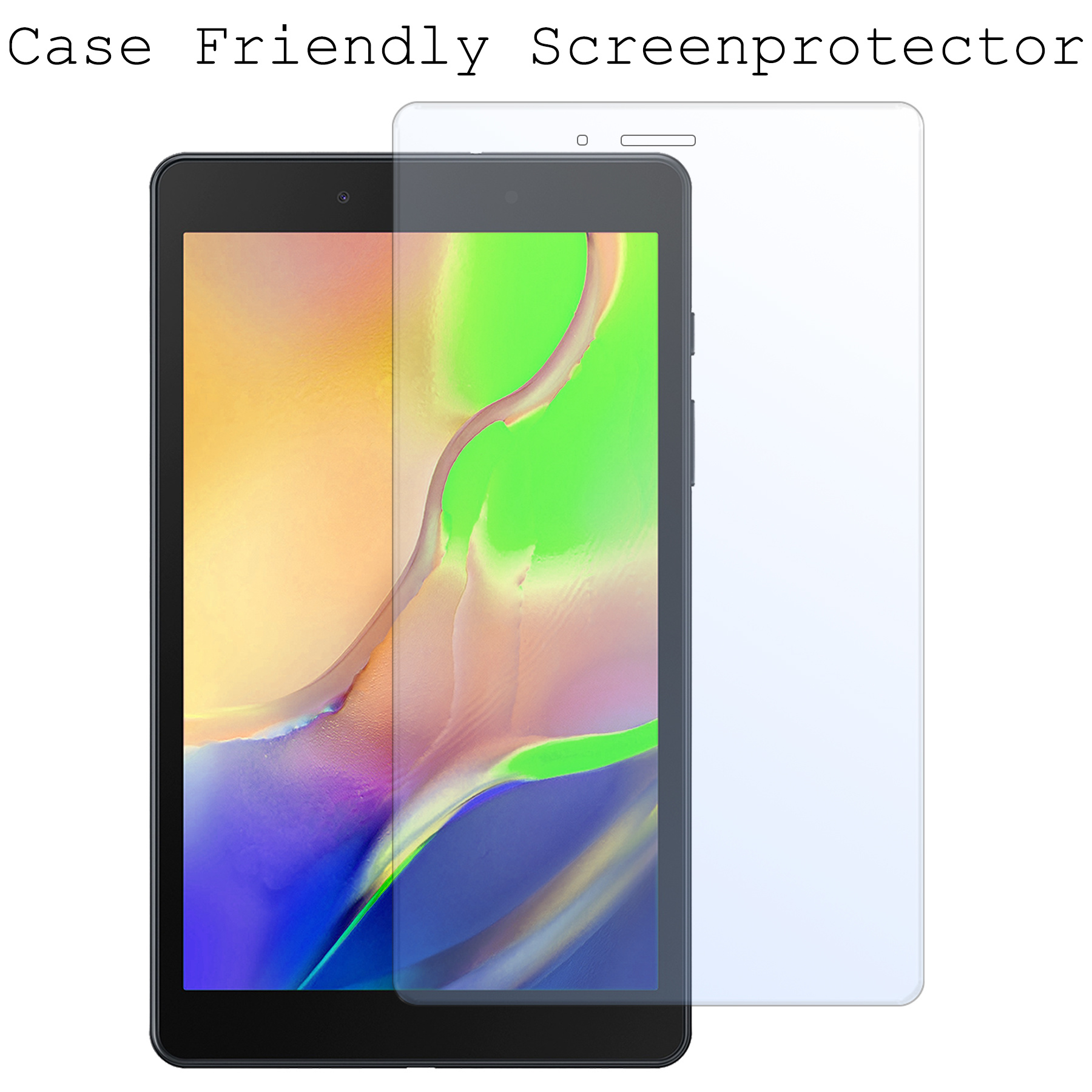 BASEY. Samsung Galaxy Tab A 8.0 2019 Screenprotector Tempered Glass - Samsung Galaxy Tab A 8.0 2019 Beschermglas - Samsung Galaxy Tab A 8.0 2019 Screen Protector 2 Stuks