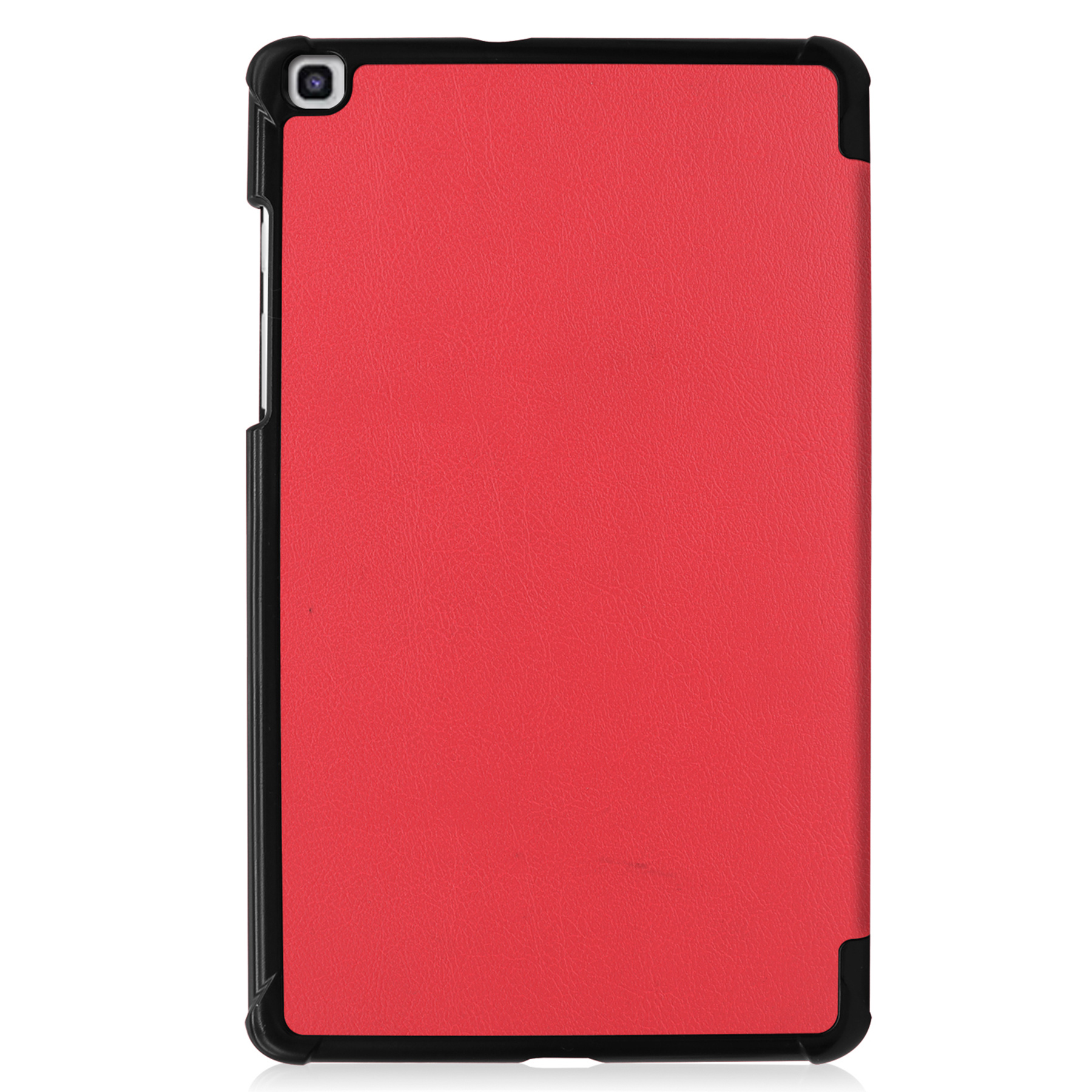 Nomfy Hoes Geschikt voor Samsung Galaxy Tab A 8.0 (2019) Hoes Tri-fold Tablet Hoesje Case - Hoesje Geschikt voor Samsung Tab A 8.0 (2019) Hoesje Hardcover Bookcase - Rood