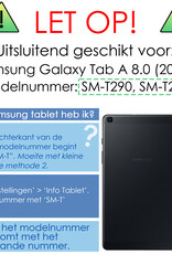 NoXx Screenprotector Geschikt voor Samsung Galaxy Tab A 8.0 (2019) Screenprotector Bescherm Glas Screen Protector - 2x
