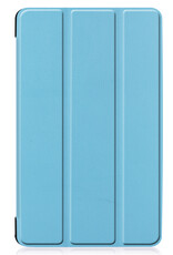 Nomfy Hoes Geschikt voor Samsung Galaxy Tab A 8.0 (2019) Hoes Tri-fold Tablet Hoesje Case - Hoesje Geschikt voor Samsung Tab A 8.0 (2019) Hoesje Hardcover Bookcase - Lichtblauw