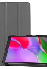 Nomfy Hoes Geschikt voor Samsung Galaxy Tab A 8.0 (2019) Hoes Tri-fold Tablet Hoesje Case - Hoesje Geschikt voor Samsung Tab A 8.0 (2019) Hoesje Hardcover Bookcase - Grijs