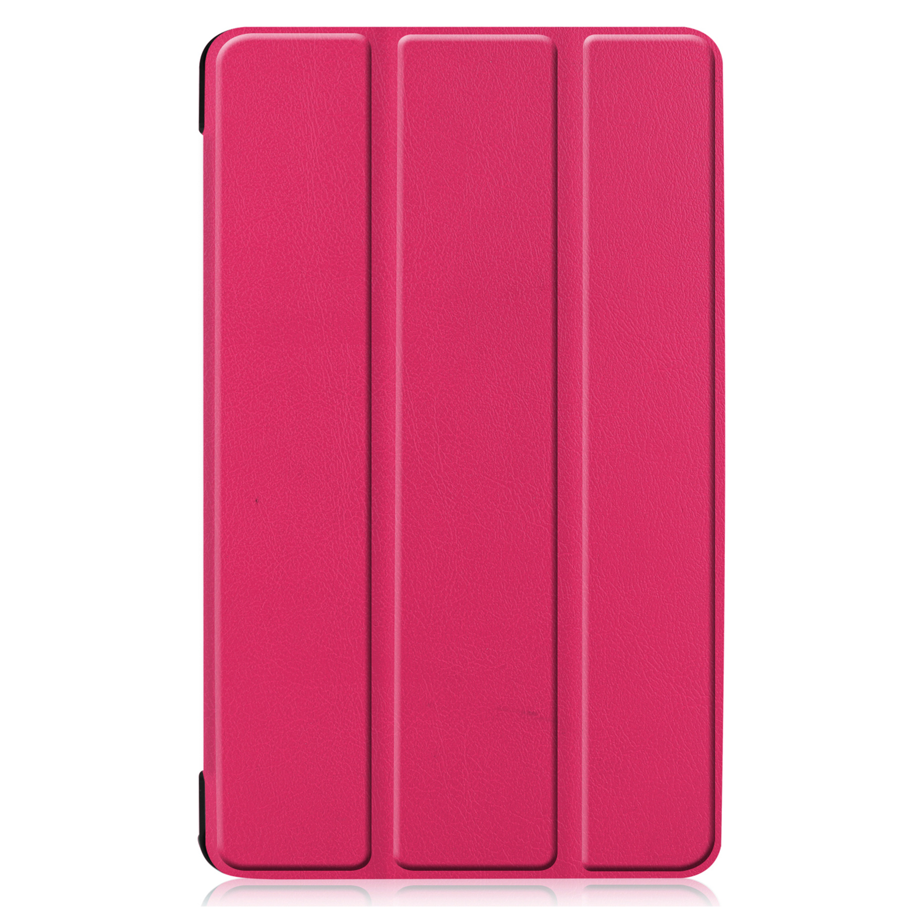 Nomfy Hoes Geschikt voor Samsung Galaxy Tab A 8.0 (2019) Hoes Tri-fold Tablet Hoesje Case - Hoesje Geschikt voor Samsung Tab A 8.0 (2019) Hoesje Hardcover Bookcase - Donkerroze