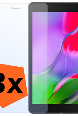 Nomfy Screenprotector Geschikt voor Samsung Galaxy Tab A 8.0 (2019) Screenprotector Bescherm Glas - Screen Protector Geschikt voor Samsung Tab A 8.0 (2019) Screenprotector Tempered Glass - 3 PACK