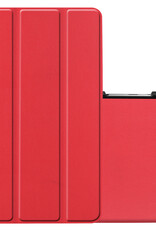 NoXx Hoesje Geschikt voor Samsung Galaxy Tab A 8.0 (2019) Hoesje Case Hard Cover Hoes Book Case - Rood