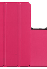 NoXx Hoesje Geschikt voor Samsung Galaxy Tab A 8.0 (2019) Hoesje Case Hard Cover Hoes Book Case - Donkerroze