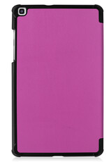 BASEY. Hoesje Geschikt voor Samsung Galaxy Tab A 8.0 (2019) Hoes Case Tablet Hoesje Tri-fold - Hoes Geschikt voor Samsung Tab A 8.0 (2019) Hoesje Hard Cover Bookcase Hoes - Paars