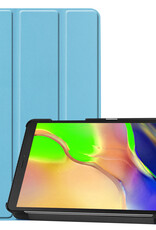 BASEY. Samsung Galaxy Tab A 8.0 2019 Hoes Case Hoesje - Samsung Galaxy Tab A 8.0 (2019) Hoesje Hard Cover Bookcase - Lichtblauw