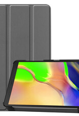 BASEY. Hoesje Geschikt voor Samsung Galaxy Tab A 8.0 (2019) Hoes Case Tablet Hoesje Tri-fold - Hoes Geschikt voor Samsung Tab A 8.0 (2019) Hoesje Hard Cover Bookcase Hoes - Grijs