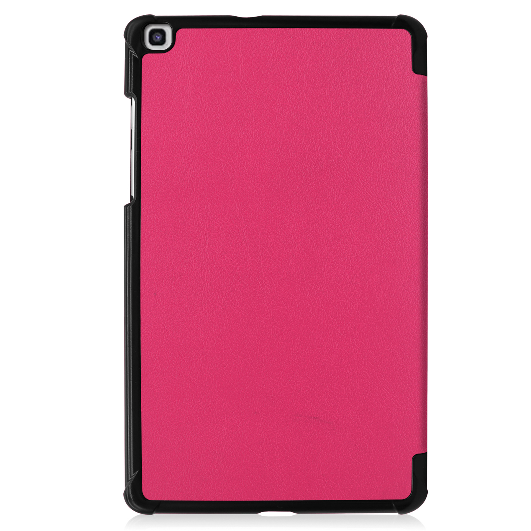 BASEY. Hoesje Geschikt voor Samsung Galaxy Tab A 8.0 (2019) Hoes Case Tablet Hoesje Tri-fold - Hoes Geschikt voor Samsung Tab A 8.0 (2019) Hoesje Hard Cover Bookcase Hoes - Donkerroze