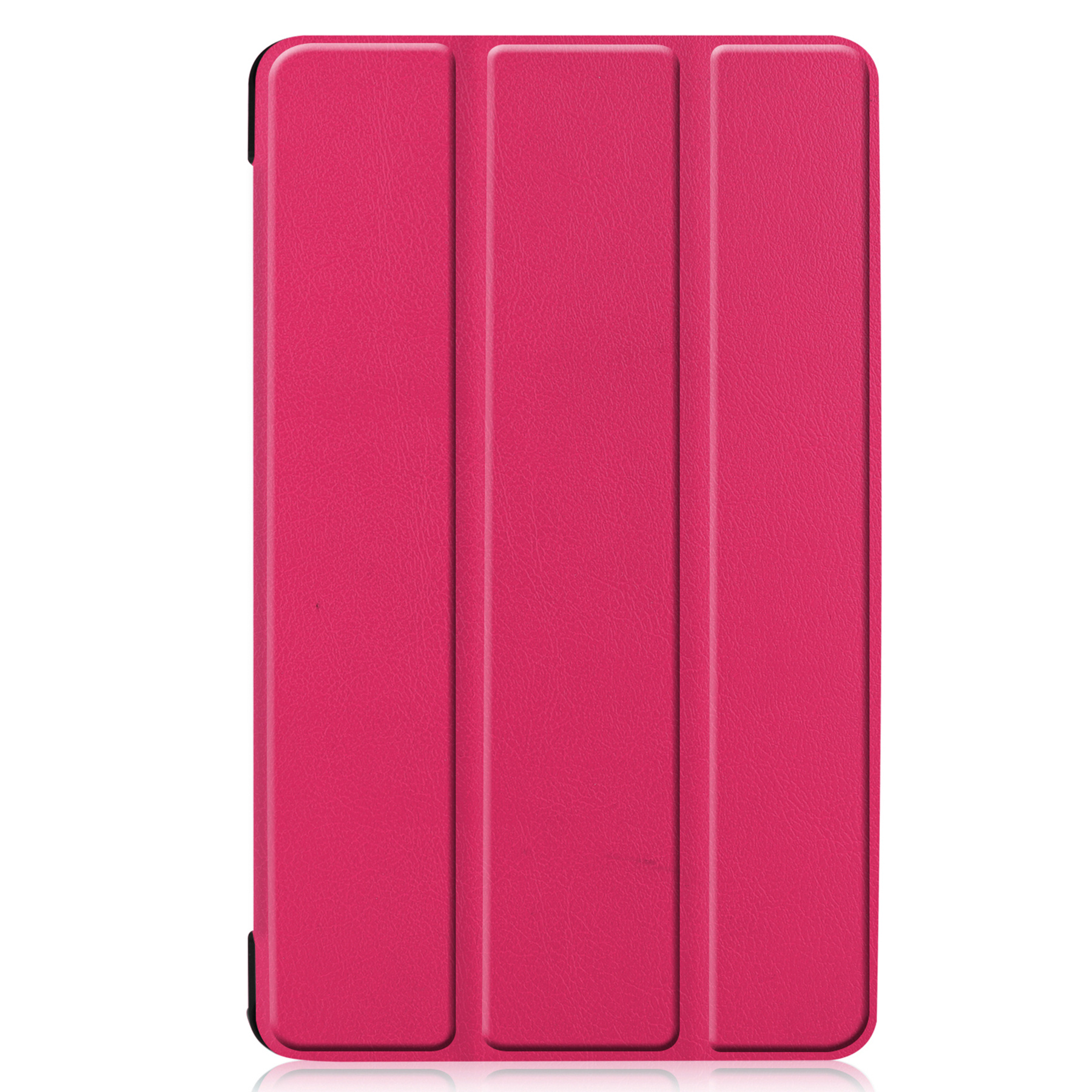 BASEY. Hoesje Geschikt voor Samsung Galaxy Tab A 8.0 (2019) Hoes Case Tablet Hoesje Tri-fold - Hoes Geschikt voor Samsung Tab A 8.0 (2019) Hoesje Hard Cover Bookcase Hoes - Donkerroze