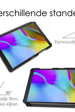 NoXx Hoesje Geschikt voor Samsung Galaxy Tab A 8.0 (2019) Hoesje Case Hard Cover Hoes Book Case Met Screenprotector - Donkerblauw