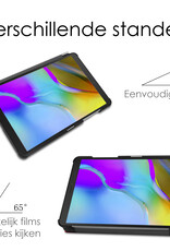 NoXx Hoesje Geschikt voor Samsung Galaxy Tab A 8.0 (2019) Hoesje Case Hard Cover Hoes Book Case Met Screenprotector - Donkergroen