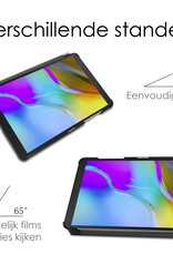 NoXx Hoesje Geschikt voor Samsung Galaxy Tab A 8.0 (2019) Hoesje Case Hard Cover Hoes Book Case Met Screenprotector - Donkerroze