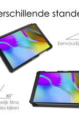 NoXx Hoesje Geschikt voor Samsung Galaxy Tab A 8.0 (2019) Hoesje Case Hard Cover Hoes Book Case Met Screenprotector - Grijs