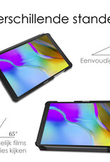 NoXx Hoesje Geschikt voor Samsung Galaxy Tab A 8.0 (2019) Hoesje Case Hard Cover Hoes Book Case Met Screenprotector - Paars