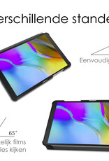 NoXx Hoesje Geschikt voor Samsung Galaxy Tab A 8.0 (2019) Hoesje Case Hard Cover Hoes Book Case Met Screenprotector - Rood