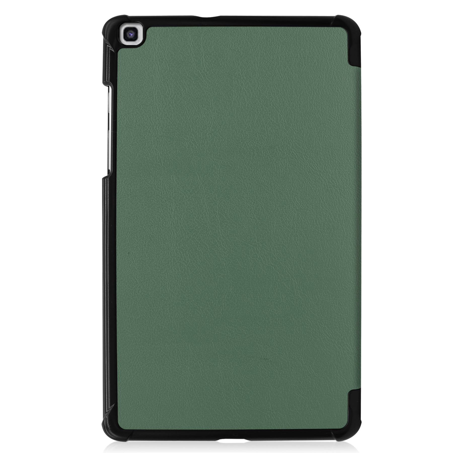 Nomfy Hoes Geschikt voor Samsung Galaxy Tab A 8.0 (2019) Hoes Tri-fold Tablet Hoesje Case Met Screenprotector - Hoesje Geschikt voor Samsung Tab A 8.0 (2019) Hoesje Hardcover Bookcase - Donkergroen