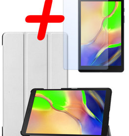 BASEY. BASEY. Samsung Galaxy Tab A 8.0 2019 Hoes Met Screenprotector - Wit