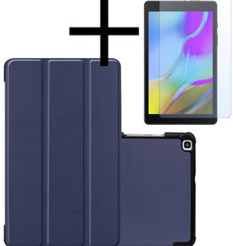 NoXx NoXx Samsung Galaxy Tab A 8.0 2019 Hoes Met Screenprotector - Donker Blauw