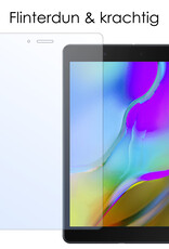 NoXx Hoesje Geschikt voor Samsung Galaxy Tab A 8.0 (2019) Hoesje Case Hard Cover Hoes Book Case Met Screenprotector - Donkerroze