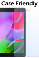 Nomfy Samsung Galaxy Tab A 8.0 (2019) Hoes Book Case Cover Met Screenprotector - Samsung Galaxy Tab A 8.0 (2019) Book Case Met Beschermglas - Rosé Goud